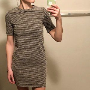 Black and Grey Striped Dress